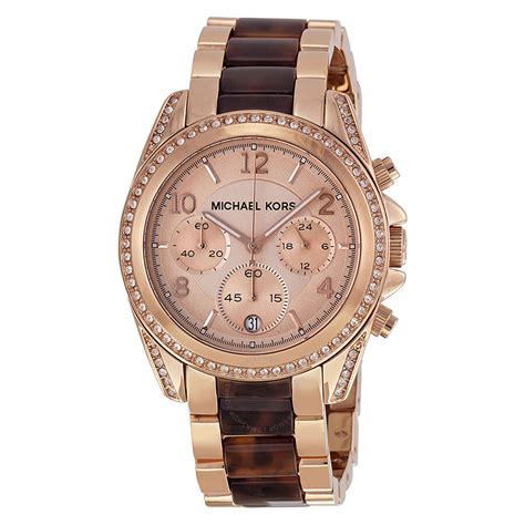 michael kors rose gold watch used|mk rose gold watch sale.